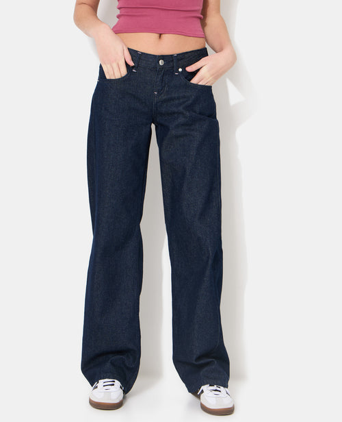 Jean straight avec étoiles brodées - PIMKIE - 5