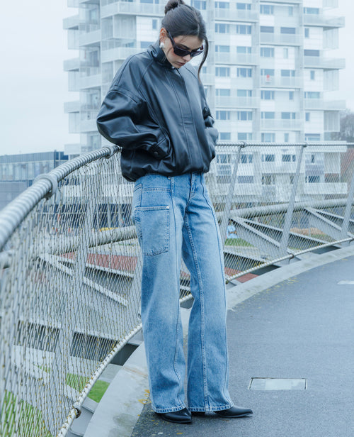 Jean straight avec jeux de coutures et de poches - PIMKIE - 1