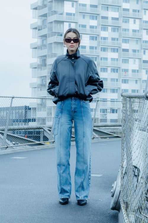 Jean straight avec jeux de coutures et de poches - PIMKIE - 2