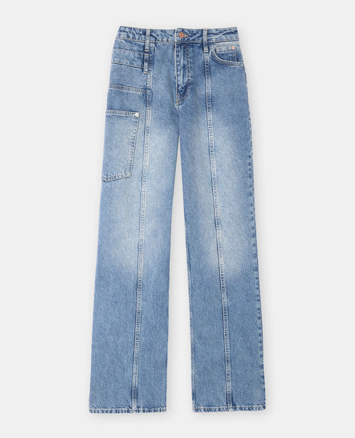 Jean straight avec jeux de coutures et de poches - PIMKIE - 4