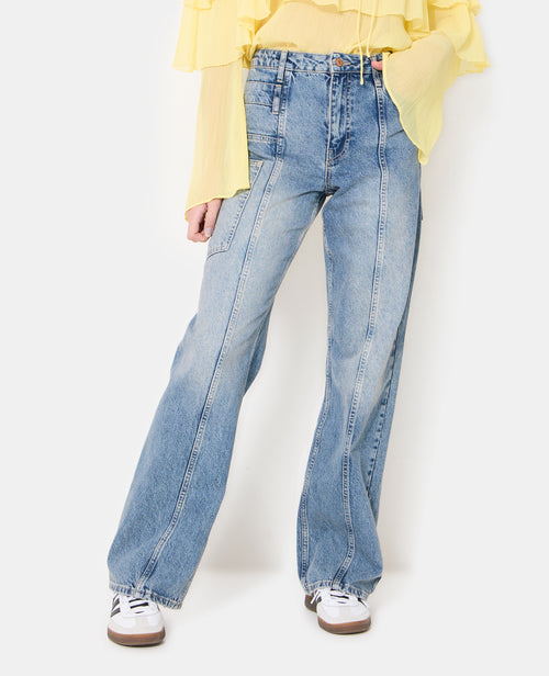 Jean straight avec jeux de coutures et de poches - PIMKIE - 5