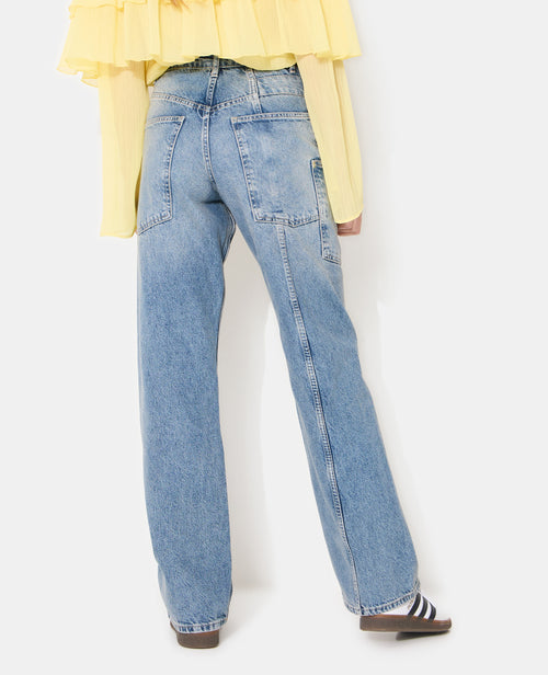 Jean straight avec jeux de coutures et de poches - PIMKIE - 6
