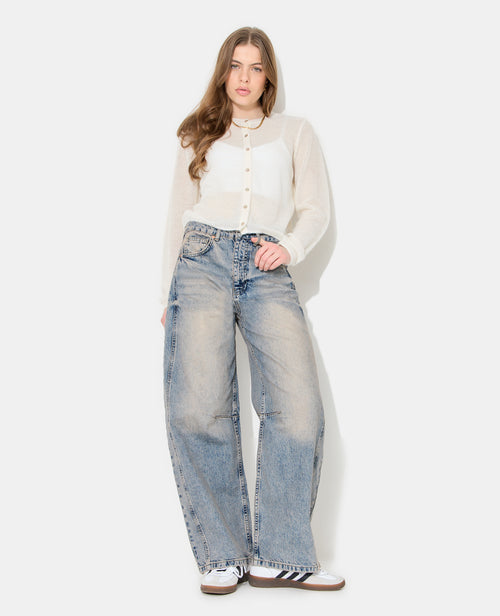 Jean barrel avec coutures taille medium - PIMKIE - 1