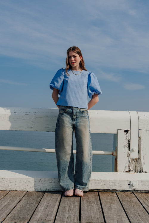 Jean barrel avec coutures taille medium - PIMKIE - 1