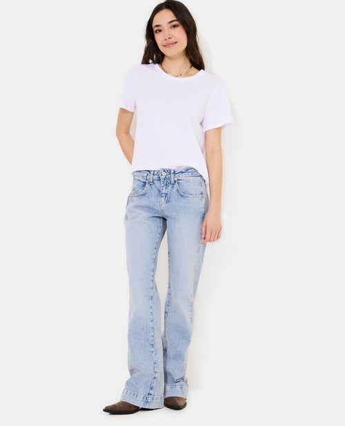 Jean flare taille basse avec détails coutures - PIMKIE - 1