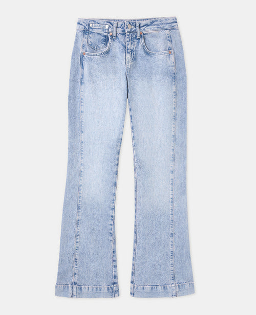 Jean flare taille basse avec détails coutures - PIMKIE - 4