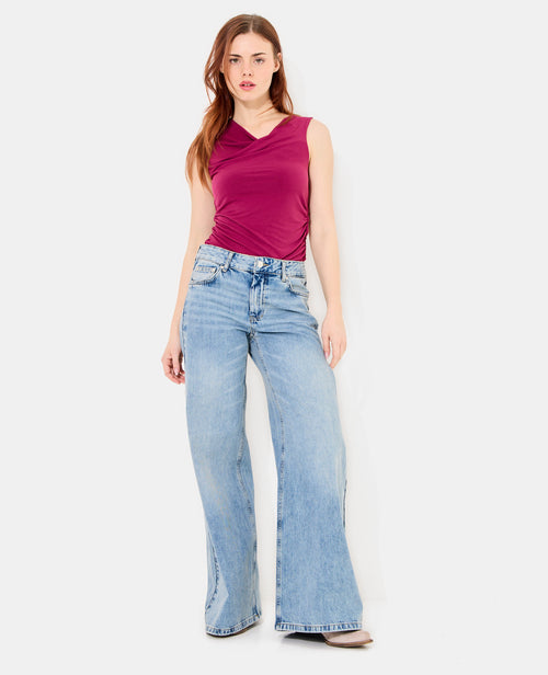 Jean extra wide taille medium avec pinces côtés - PIMKIE - 1