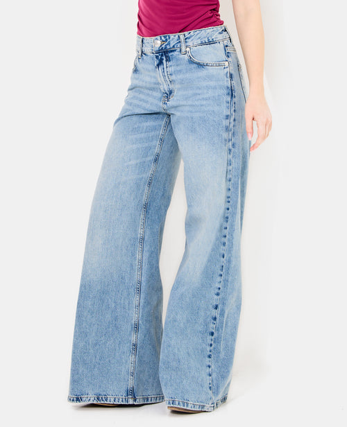 Jean extra wide taille medium avec pinces côtés - PIMKIE - 2