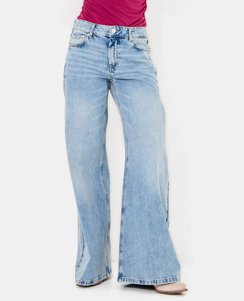 Jean extra wide taille medium avec pinces côtés - PIMKIE - 5