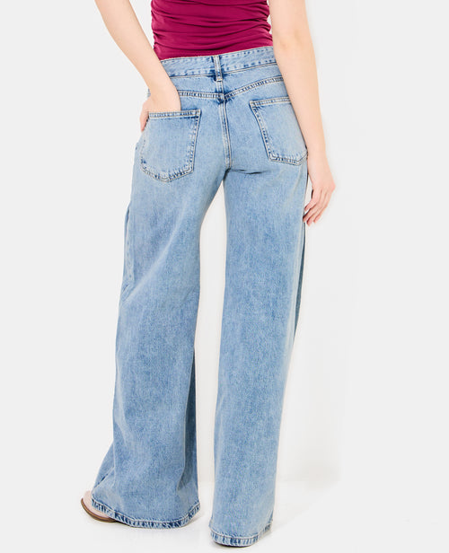 Jean extra wide taille medium avec pinces côtés - PIMKIE - 6