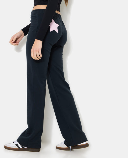 Pantalon droit en molleton avec étoiles dos - PIMKIE - 2