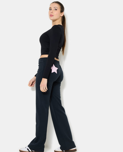 Pantalon droit en molleton avec étoiles dos - PIMKIE - 3