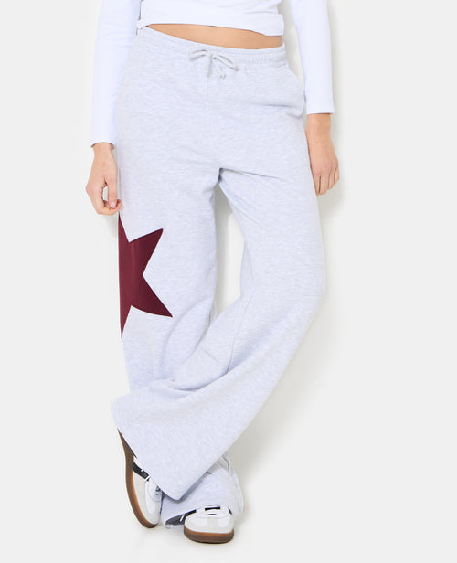 Pantalon large en molleton avec étoile contrastée - PIMKIE - 5