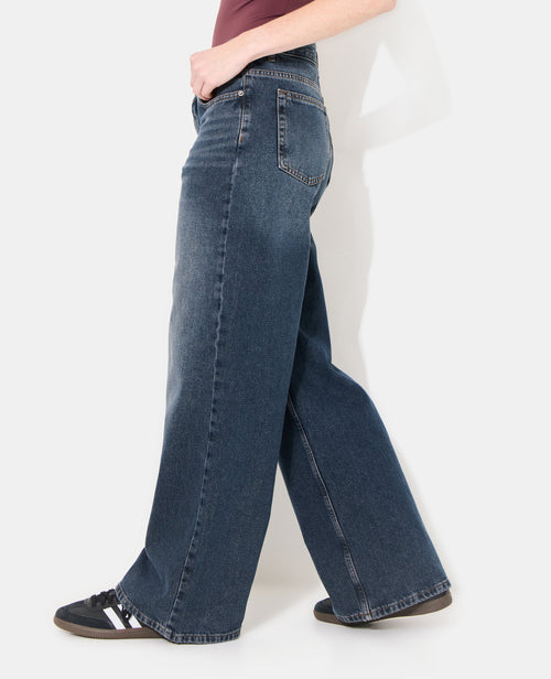 Jean wide avec boutonnage décalé - PIMKIE - 2