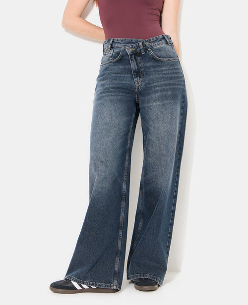 Jean wide avec boutonnage décalé - PIMKIE - 5