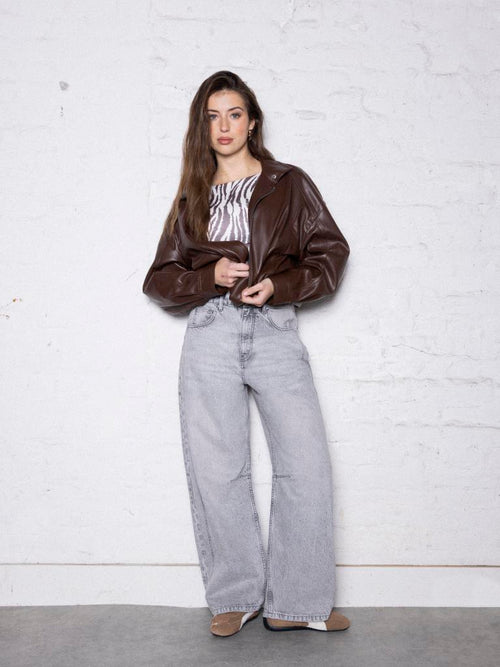 Jean barrel avec coutures taille medium - PIMKIE - 1