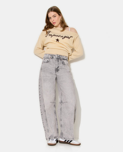 Jean barrel avec coutures taille medium - PIMKIE - 2