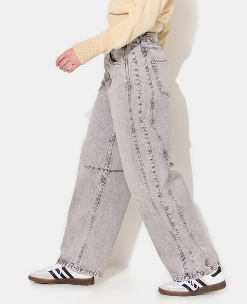 Jean barrel avec coutures taille medium - PIMKIE - 3