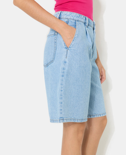 Bermuda en jean avec pinces - PIMKIE - 2