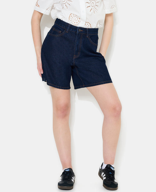 Bermuda large en jean taille haute - PIMKIE - 3