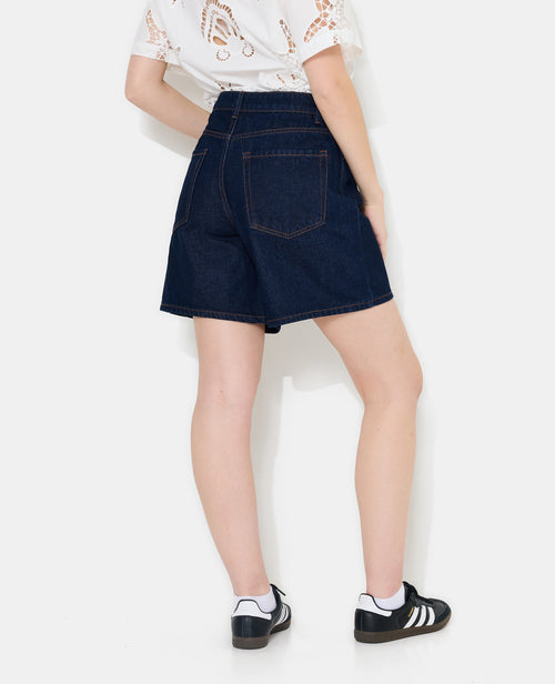 Bermuda large en jean taille haute - PIMKIE - 6