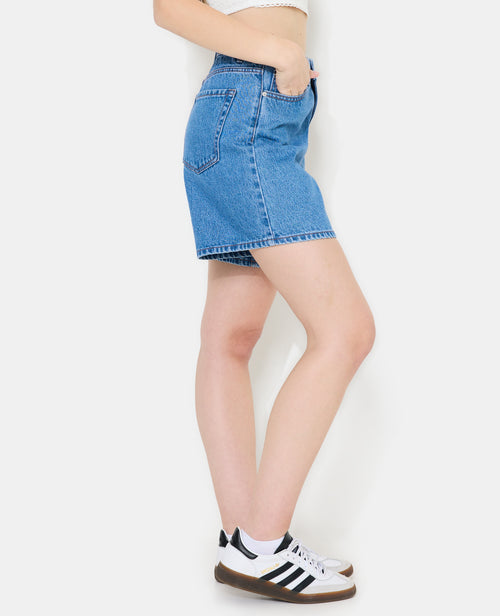 Bermuda large en jean taille haute - PIMKIE - 2