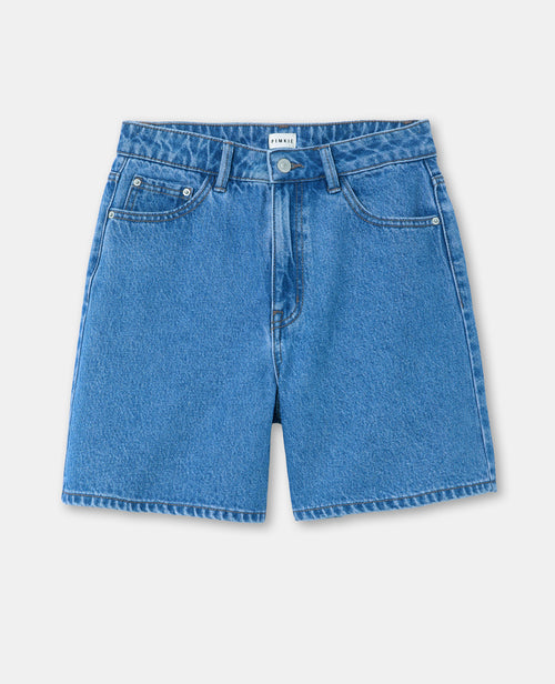 Bermuda large en jean taille haute - PIMKIE - 4