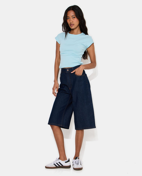 Bermuda en jean long taille basse - PIMKIE - 1