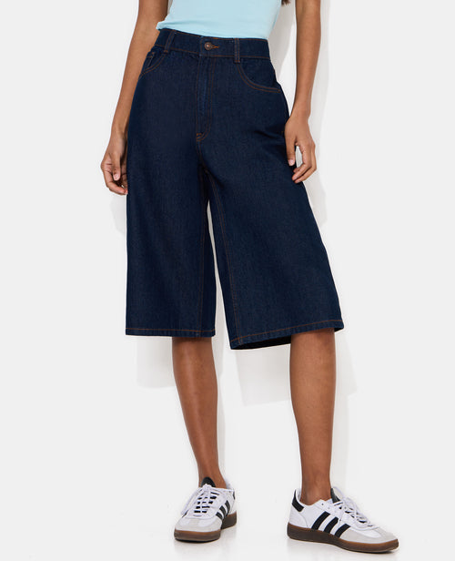 Bermuda en jean long taille basse - PIMKIE - 5