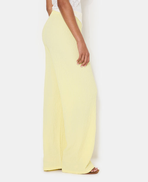Pantalon droit en tissu bubble reliefé - PIMKIE - 2
