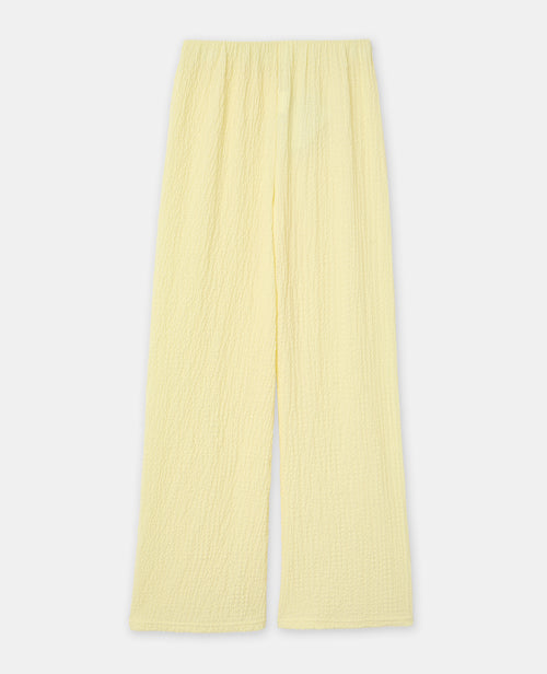 Pantalon droit en tissu bubble reliefé - PIMKIE - 4