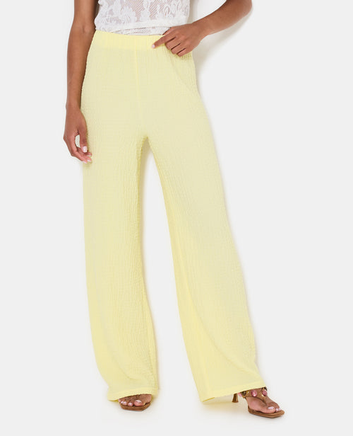 Pantalon droit en tissu bubble reliefé - PIMKIE - 5