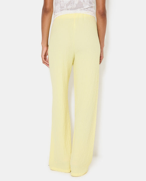 Pantalon droit en tissu bubble reliefé - PIMKIE - 6