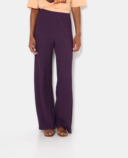 Pantalon droit en tissu bubble reliefé - PIMKIE - 5