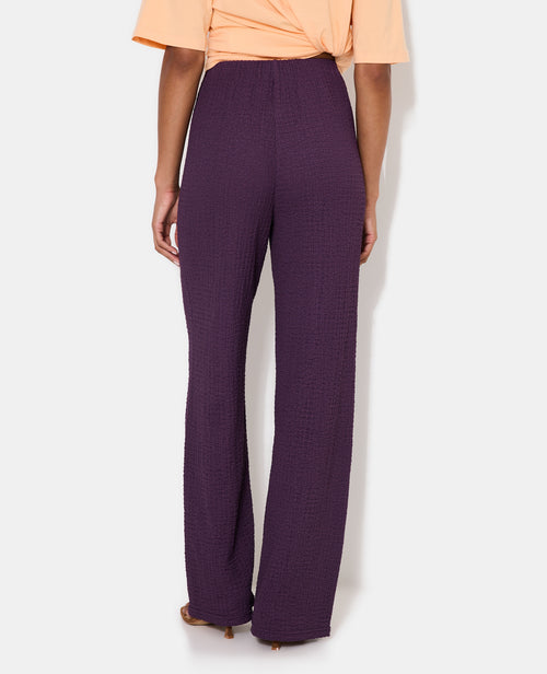 Pantalon droit en tissu bubble reliefé - PIMKIE - 6