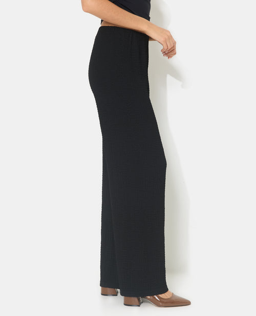 Pantalon droit en tissu bubble reliefé - PIMKIE - 2