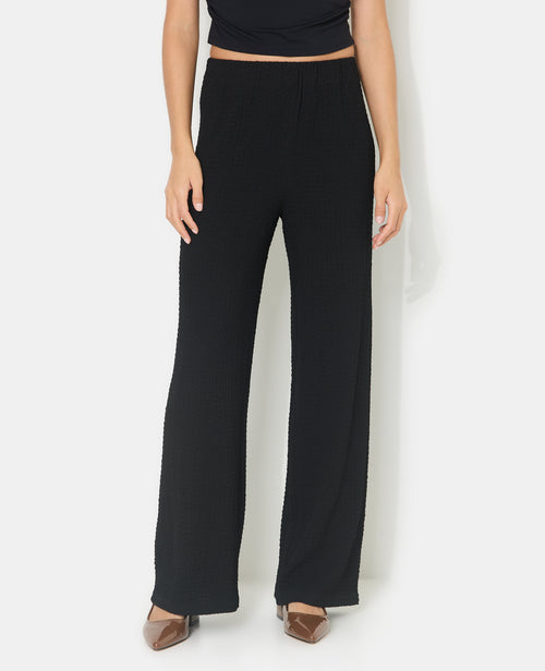 Pantalon droit en tissu bubble reliefé - PIMKIE - 5