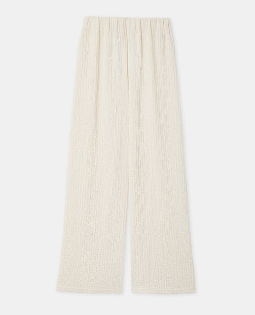 Pantalon droit en tissu bubble reliefé - PIMKIE - 4