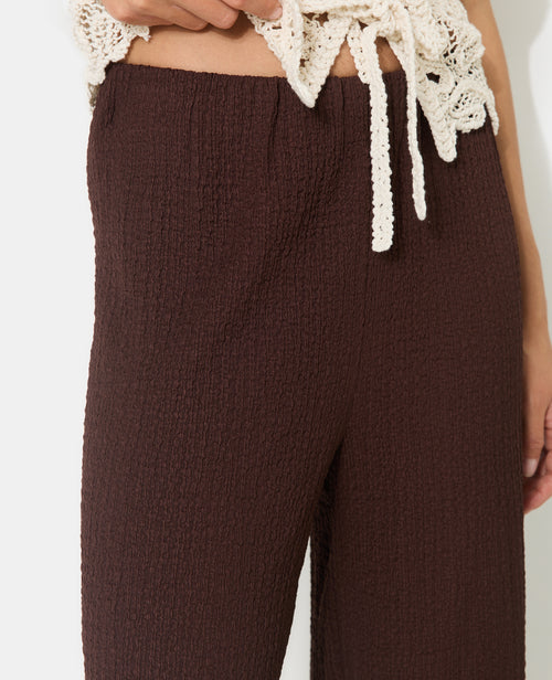 Pantalon droit en tissu bubble reliefé - PIMKIE - 3