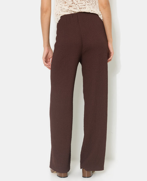 Pantalon droit en tissu bubble reliefé - PIMKIE - 6