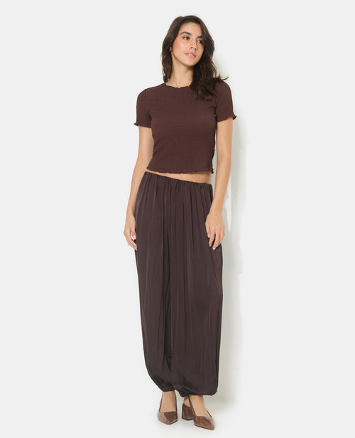 Pantalon bouffant en satin - PIMKIE - 7