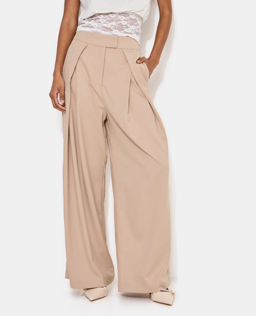 Pantalon large avec jeux de plis - PIMKIE - 2