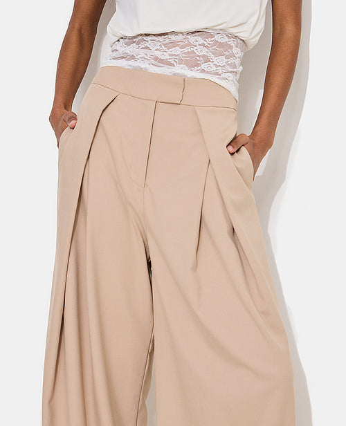 Pantalon large avec jeux de plis - PIMKIE - 5