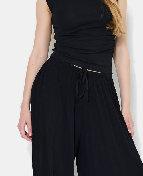 Pantalon bouffant en tissu crépon - PIMKIE - 3