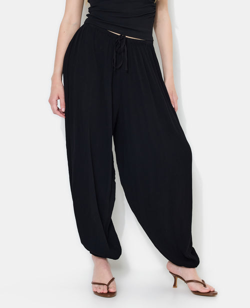 Pantalon bouffant en tissu crépon - PIMKIE - 5