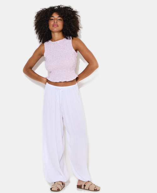 Pantalon bouffant en tissu crépon - PIMKIE - 1