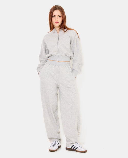 Pantalon molleton barrel avec dentelle - PIMKIE - 1
