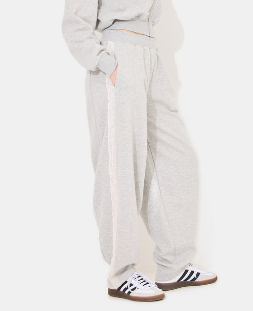 Pantalon molleton barrel avec dentelle - PIMKIE - 2