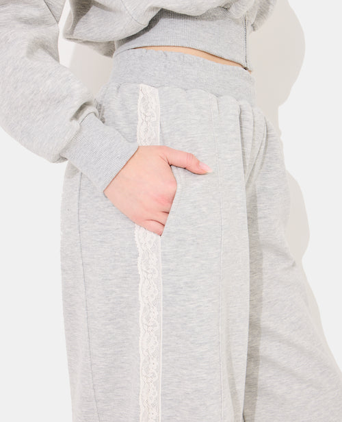 Pantalon molleton barrel avec dentelle - PIMKIE - 3