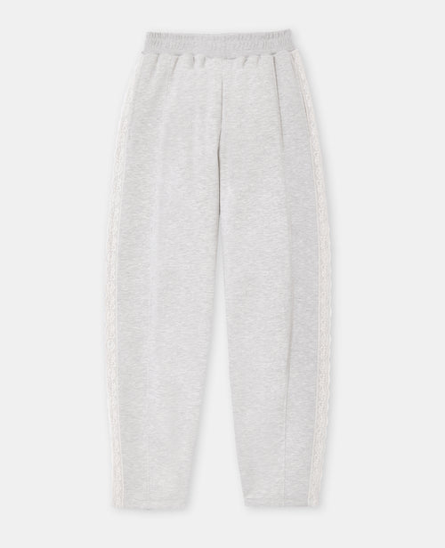 Pantalon molleton barrel avec dentelle - PIMKIE - 4